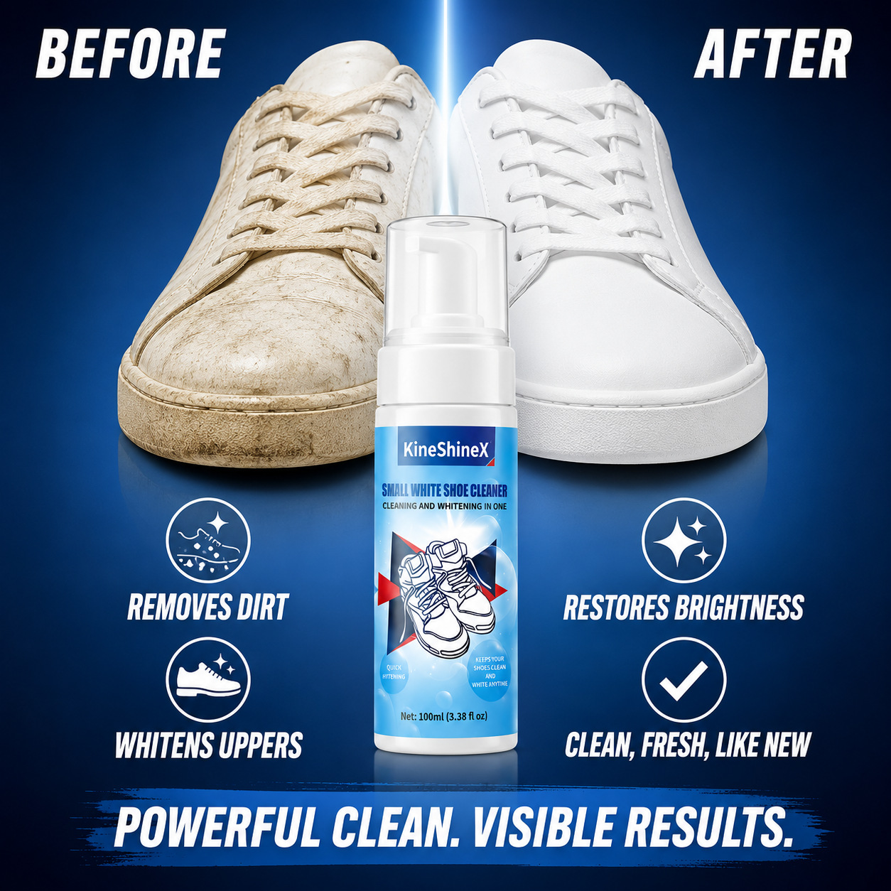 Sneaker Care Foam - Gihen Shoe Cleaner Kits Water-Free Foam