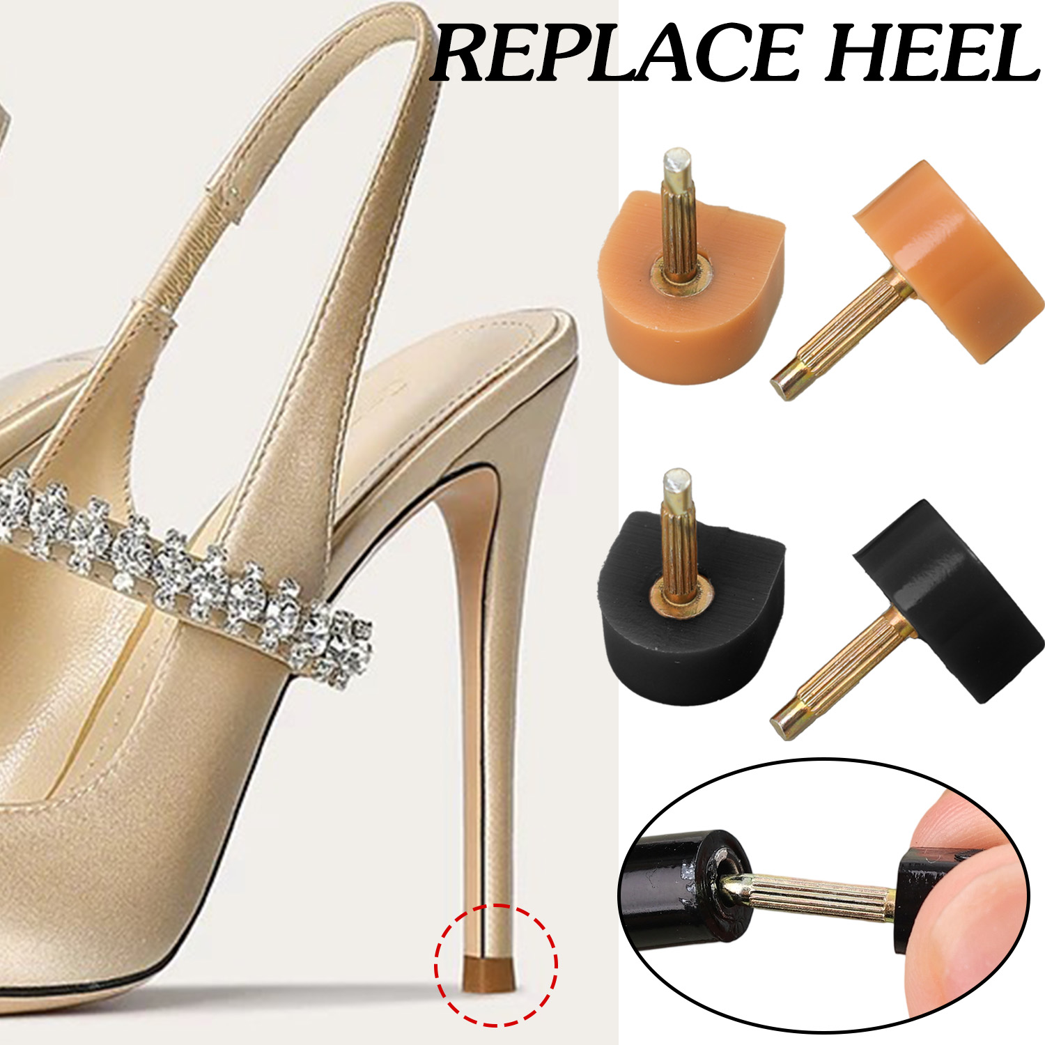 10pcs Heel Repair Tips Pins Sh - đánh giá và giá Sneaker Care Tips