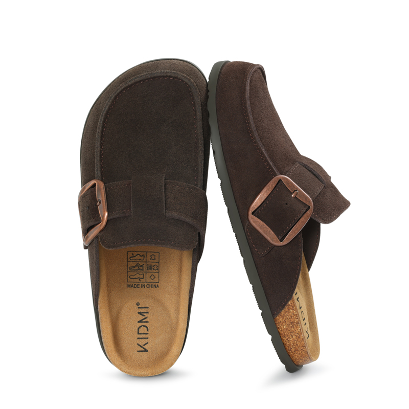 Litfun Genuine Suede Clogs Sli - đánh giá và giá Insole Memory Foam