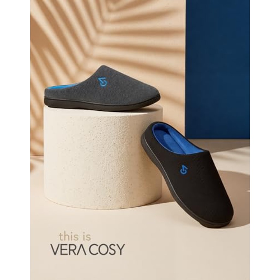Men's Two-Tone House Slippers  - đánh giá và giá Insole Memory Foam